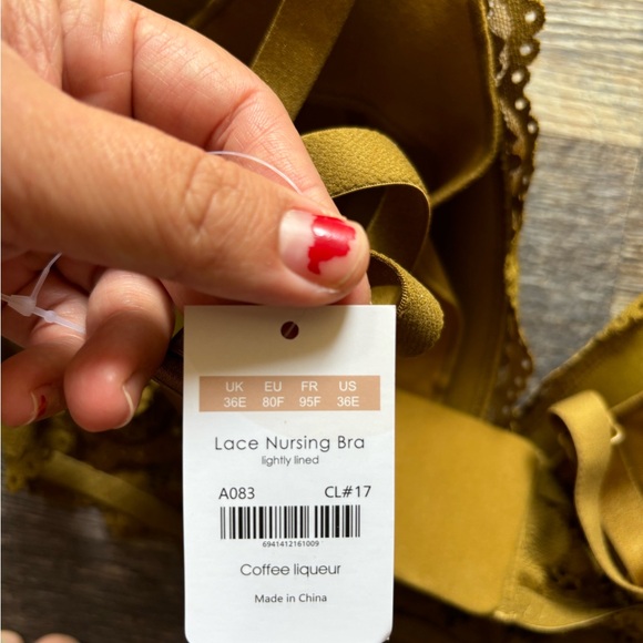 Momamda lace nursing/maternity bra (color is discontinued avocado color) - Picture 6 of 6